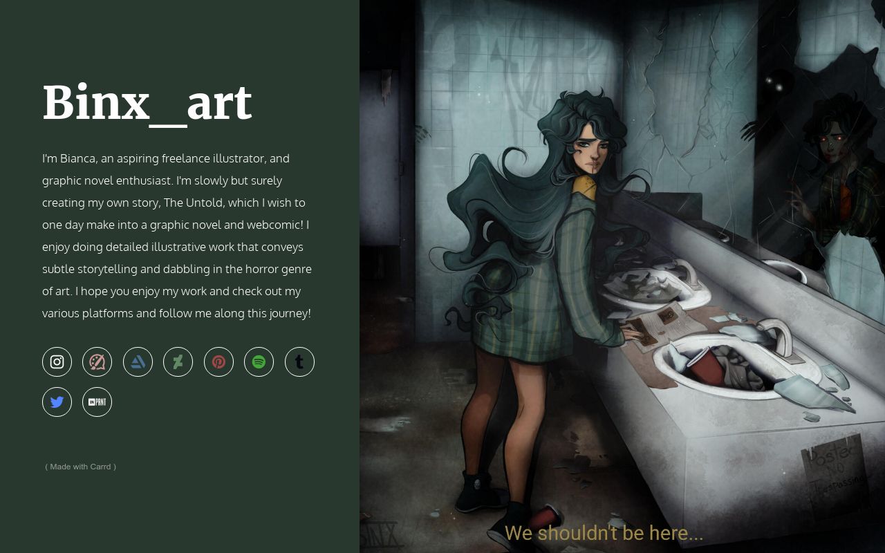 Binx_art's platform links